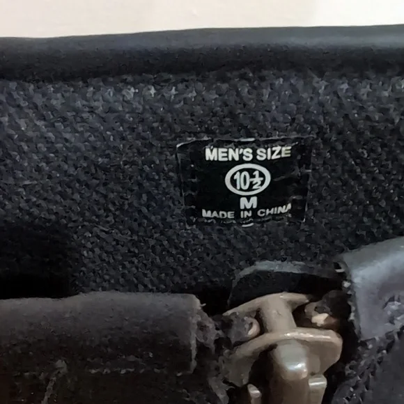 XElement Mens Black Leather Ankle Boots Size 10.5 - Picture 6 of 12